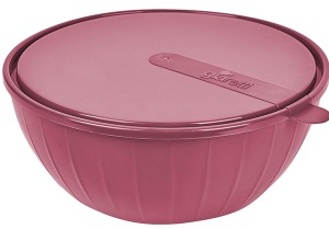 Салатник Sugar&Spice Vanilla с крышкой 5л, 30*28*11см, цв. брусника
