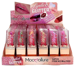 Помада для губ "Moc Allure" glitter, 24шт (ЦЕНА ЗА 1ШТ) микс