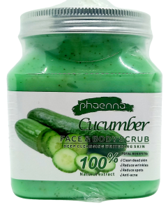 Скраб-Крем для тела и лица 350гр, "Phaenna" Огурец