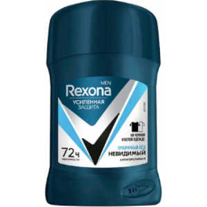 Дезодорант-Антиперспирант муж. стик 50мл. "Rexona" невидимый, прозрачный лед
