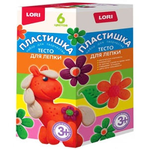 Тесто для лепки Lori Пластишка Набор №15 6цв по 70гр
