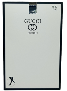 Колготки GUCCI 600DEN, черн. р. 46-52, рис. с узором
