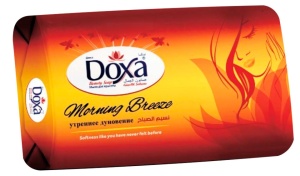 Мыло туалетное DOXA (ЦЕНА ЗА 4ШТ) 150г, Утренний бриз