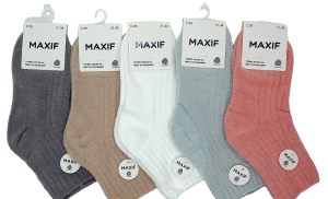 Носки дет. "MAXIF" р. 31-34 (ЦЕНА ЗА 10ПАР) кашемир,термо микс