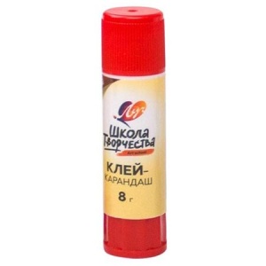 Клей-карандаш "Луч" 8гр 24шт (ЦЕНА ЗА 24ШТ) Школа творчества 