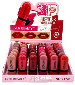 Помада для губ матовая, "Ever beauty" 4,2гр, 36шт (ЦЕНА ЗА 1ШТ0