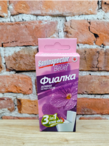 Стикеры чистящие для унитаза 3 в 1 Фиалка 10 гр 3 шт, Saninspector Belief