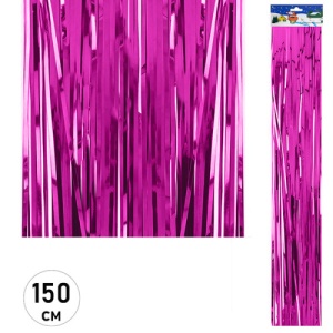 яяя Дождик 9,5*150см розовый, пакет, европодвес (ЦЕНА ЗА 10ШТ)