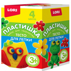 Тесто для лепки Lori Пластишка Набор №14 4цв по 70гр