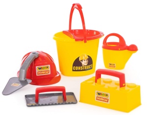 Игровой Набор каменщика ПОЛЕСЬЕ (7 эл.) 33*31*26см, №5 "Construct" в сетке