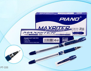 Ручка шариковая " Piano " Maxriter синяя 12шт (цена за 12шт) 0,5мм резиновый держатель