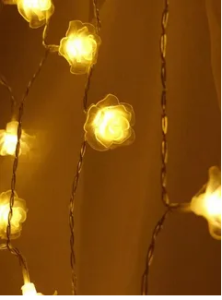 яяя Гирлянда Роза, 3,5м, 40LED, желт. бел. провод