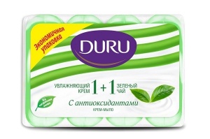 Мыло туалетное 4в1 "DURU" Зелёный чай 320 г, с антиоксидантами