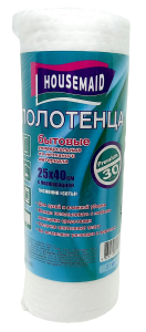 Полотенца бытовые, 30шт, 25*40см, с перфорацией, из нетканого мат. Housemaid
