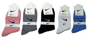 Носки Хлопок, р. 37-41 жен. "Nike" 10шт в уп. (цена за 10шт) микс