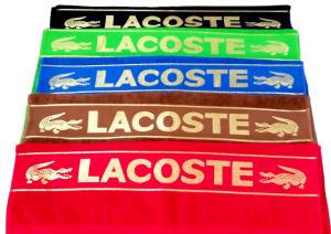 Полотенце махр. Lacoste, 130*68см, микс