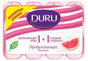 Мыло туалетное 4в1 "DURU" Розовый Грейпфрут 320г, пробуждающее