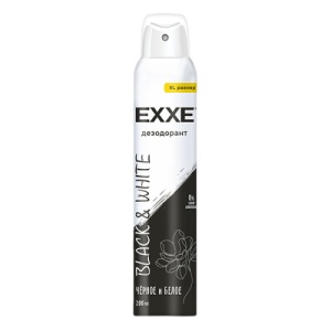 Дезодорант спрей жен. "Exxe" ЧЗ ОСУ 200мл Black&White, Черное и белое