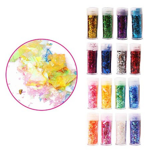 Набор блесток декоративных Mazari Glitter assorti 4цв, ассорти 3 дизайна в коробке