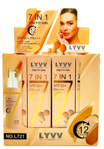 Тональный крем LYVV 7in1. 100гр, 12шт (ЦЕНА ЗА 1ШТ) в кор.
