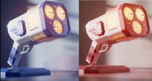 Генератор мыльных пузырей, "Bubble Gun" 31*20см, 36 отверстий, микс, в кор.