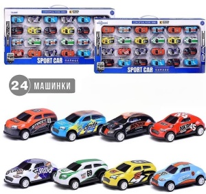 Машина набор "Формула скорости" 61*27см 24в1, металл, в коробке