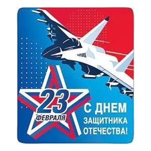 яяя Магнит виниловый " Хорошо " 6*7см, 23 Февраля- Самолет, без отделки