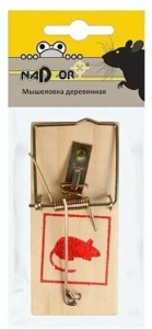 Мышеловка " Nadzor " деревянная 10*4,8*0,6см