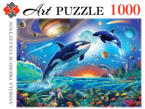 Пазлы "Art Puzzle" НОЧНОЙ ОКЕАН, 23*18см, 1000эл. в кор.