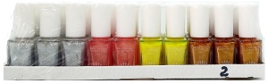 Лак для ногтей 7мл, 30шт (ЦЕНА ЗА 30ШТ), "NAIL POLISH" блест, микс
