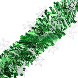 яяя Мишура зеленая (9*200см.) 10шт (ЦЕНА ЗА 10ШТ)