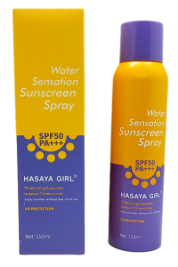 Солнцезащитный спрей "Hasaya Girl" увлажняющ., spf 50, 150мл, в кор.