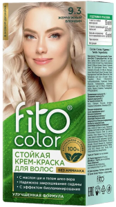 Крем-краска стойкая для волос 115мл, тон 9.3 жемчужный блондин Fito Сolor, без аммиака, в кор.