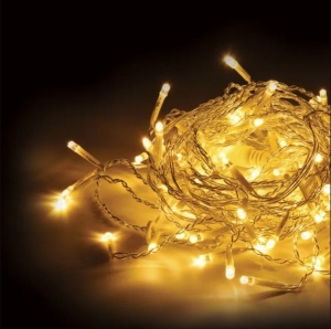 яяя Гирлянда 25м желт. 400 led белый провод 