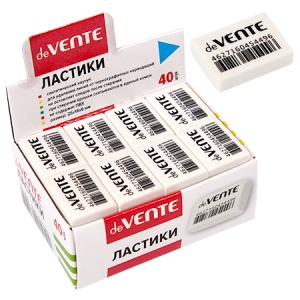 Ластик (ЦЕНА ЗА 40ШТ) deVente Box 3*2см прямоугольный, в кор.