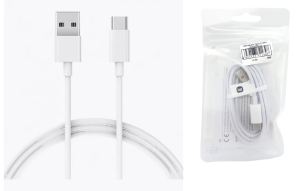 Кабель USB Xiaomi Mijia Type-C Cable (SJX14ZM), 1м (в пакете) (белый)