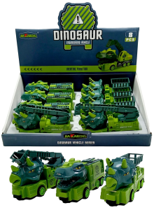 Машина инерц. 14см "DINOSAUR ENGINEERING" 8шт уп (цена за 1шт) 