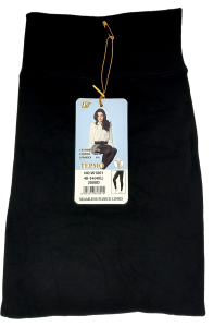 Лосины бесшовные, 48-54 (4XL) 200D овечья шерсть, черн. в пакете