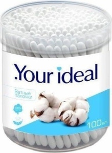 Ватные палочки 100шт, Your Ideal 