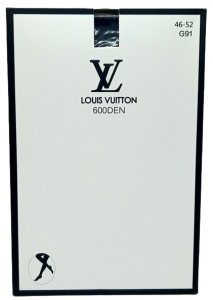Колготки Louis Vuitton 600DEN, черн. р. 46-52, рис.