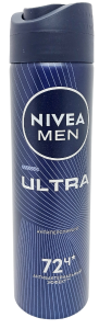 Дезодорант спрей муж. 150мл "Nivea Men Ultra" ОРИГИНАЛ 72ч