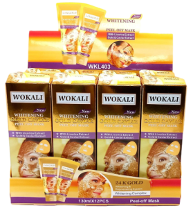 Маска - пленка для лица Wokali, Золотая Икра, 130мл, 12шт (ЦЕНА ЗА 1ШТ)