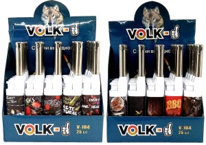 Зажигалка для плиты "Volk" 25шт (ЦЕНА ЗА 25ШТ) микс