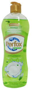 Средство для мытья посуды, Perfox green 500мл, apple fresh 