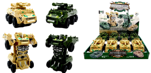 Машина-трансформер БТР 13*13см "DEFORMATION CHARIOT" 8шт в уп. (цена за 1шт)
