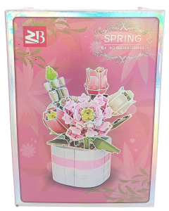 Конструктор Цветок 21*15см (302дет), в кор.