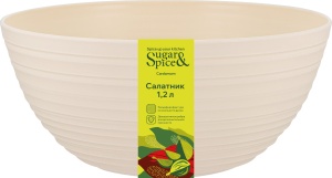 Салатник Sugar&Spice Cardamom 1,2 л, 18*18*7см, цв. шампань