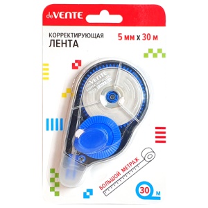 Корректирующая лента " deVente " 5мм*30м, картонный блистер, европодвес