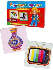 Настольная игра 30х19см РАЗВИВАЕМ ПАМЯТЬ (МЕМО) ДЛЯ МАЛЫШЕЙ