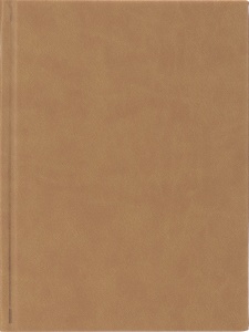 Ежедневник А5, 80л. недатир. ГЛОСС светло-коричневый (80-3065) перепл.кожзам